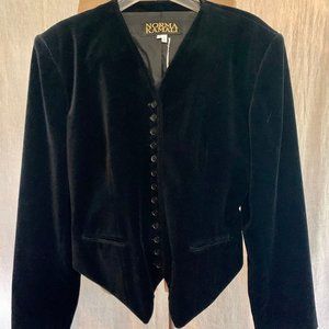 Norma Kamli lined velvet waistcoat